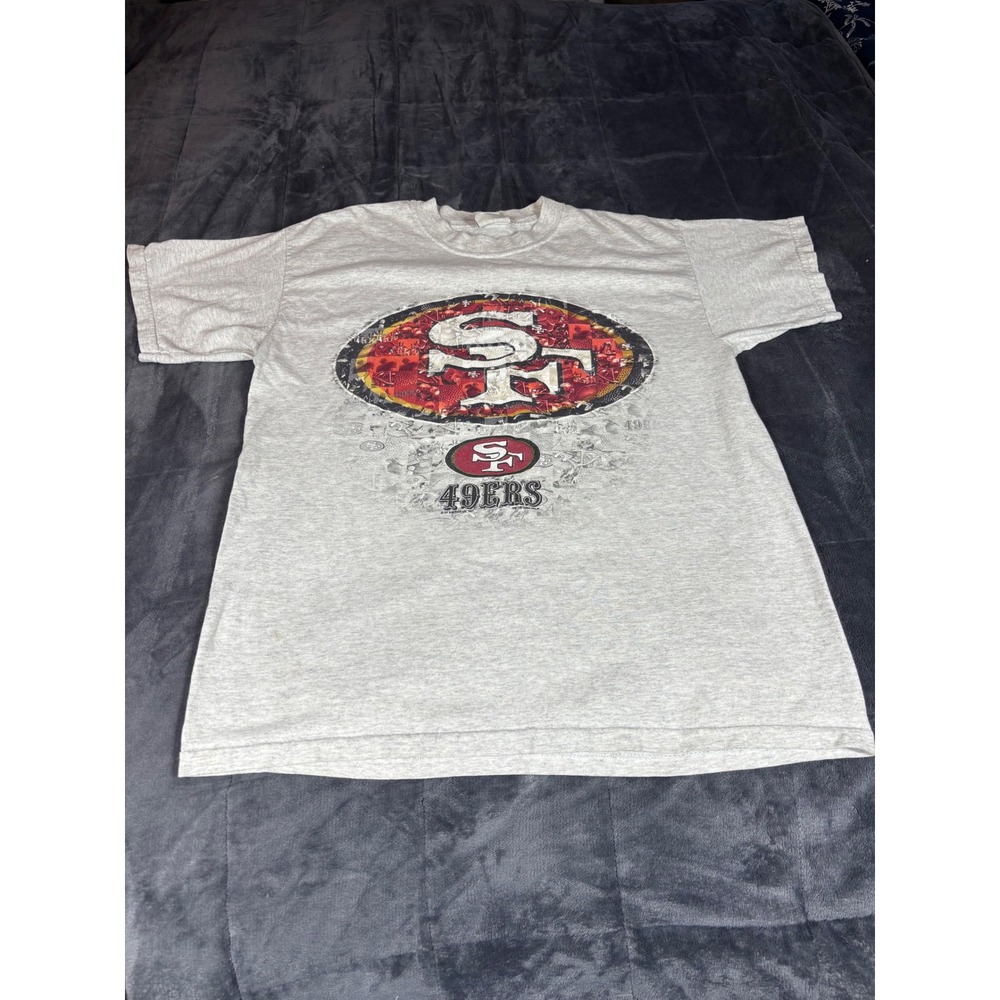 Vintage Lee Sport San Francisco 49ers Gray T-Shirt Mens Football